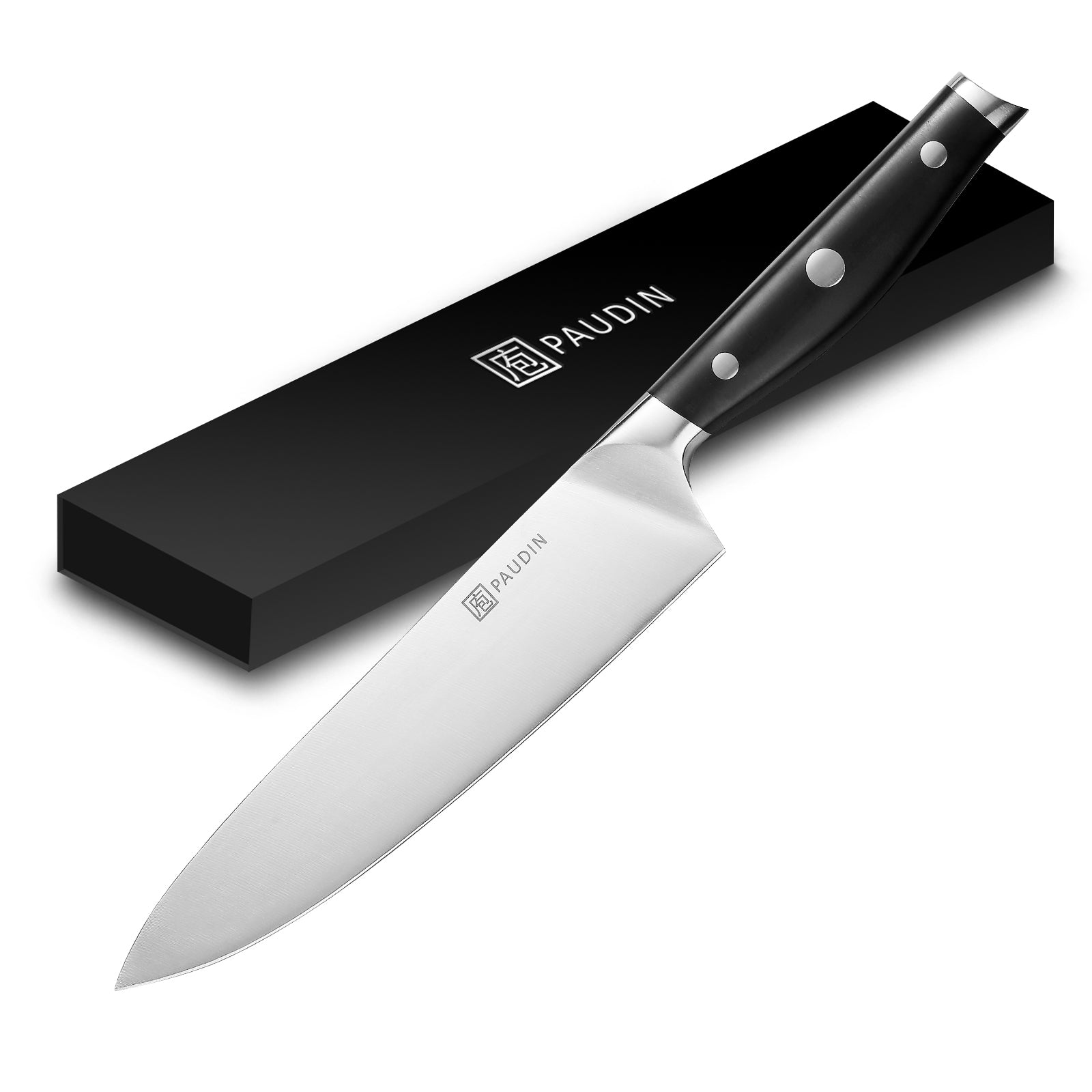  PAUDIN Knife Set, 5Pcs Professional Black Chef's Knife