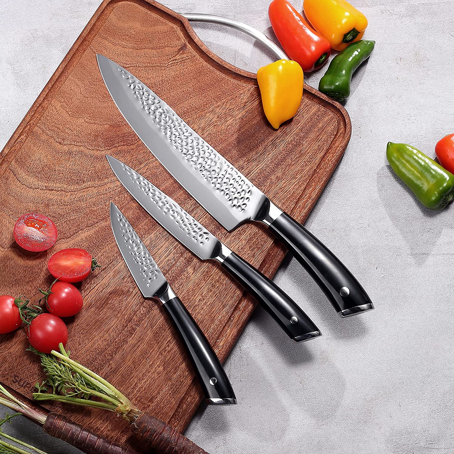 Hammered Pro 3-In-1 Knife Boxed Set