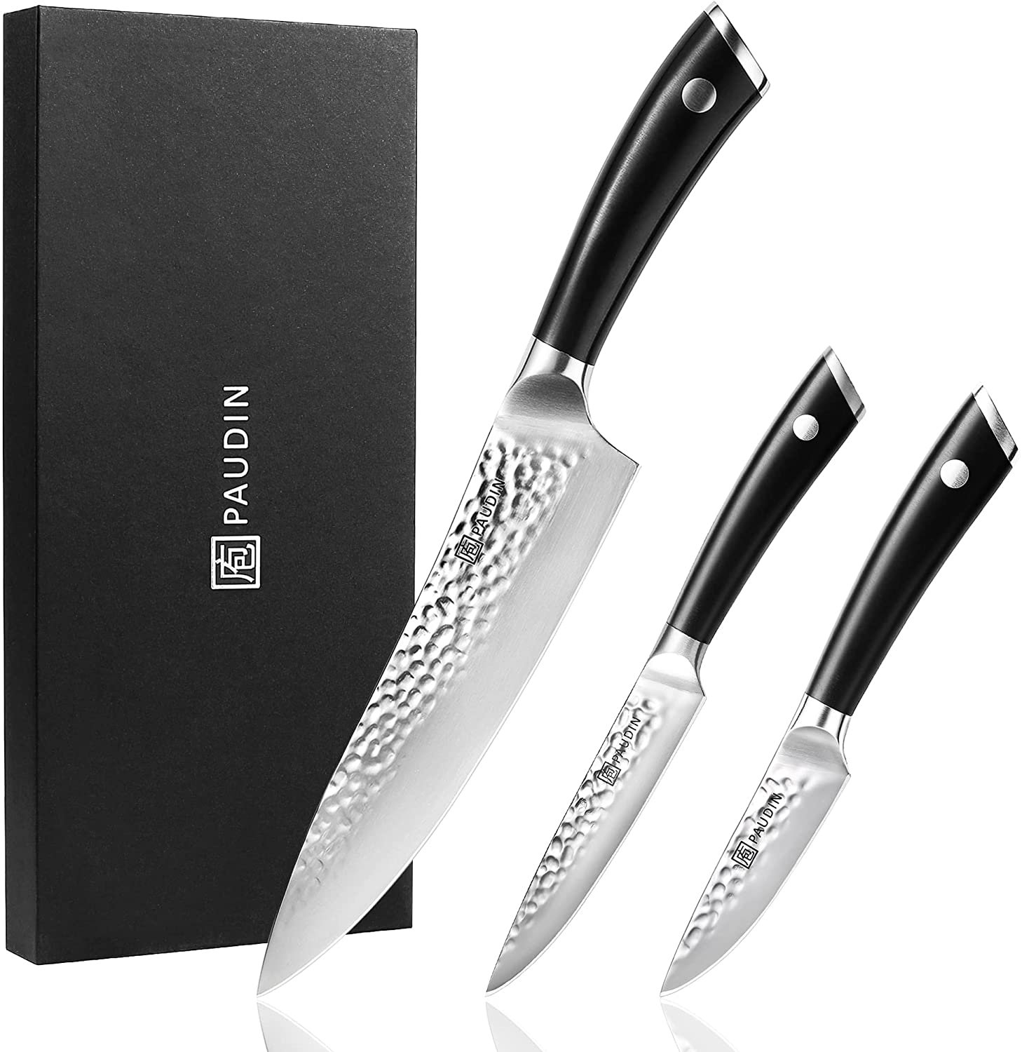 Hammered Pro 7-In-1 Knife Block Set - Paudin