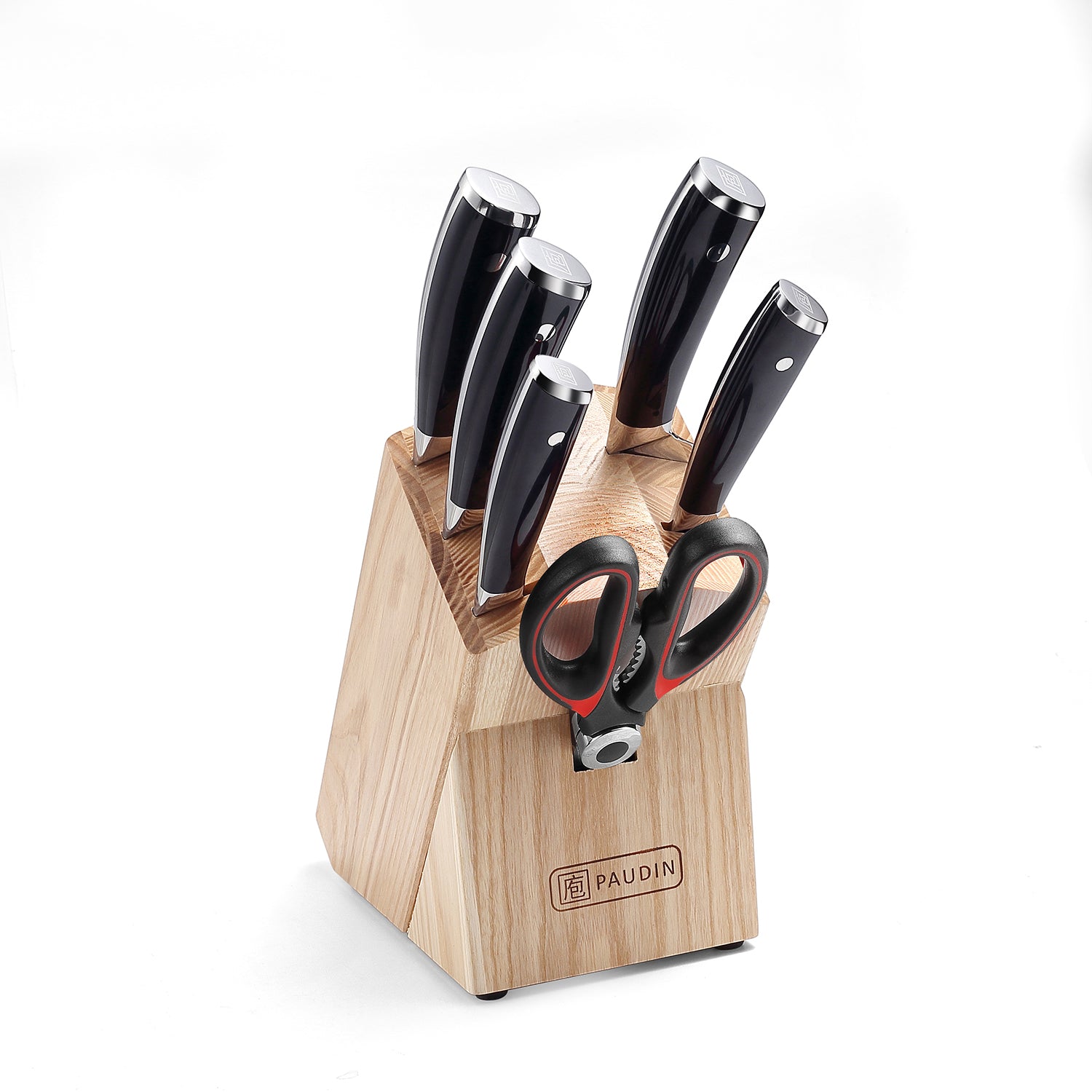 Hammered Pro 7-In-1 Knife Block Set - Paudin