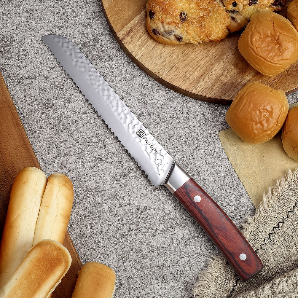 Hammered Vintage 8" Bread Knife