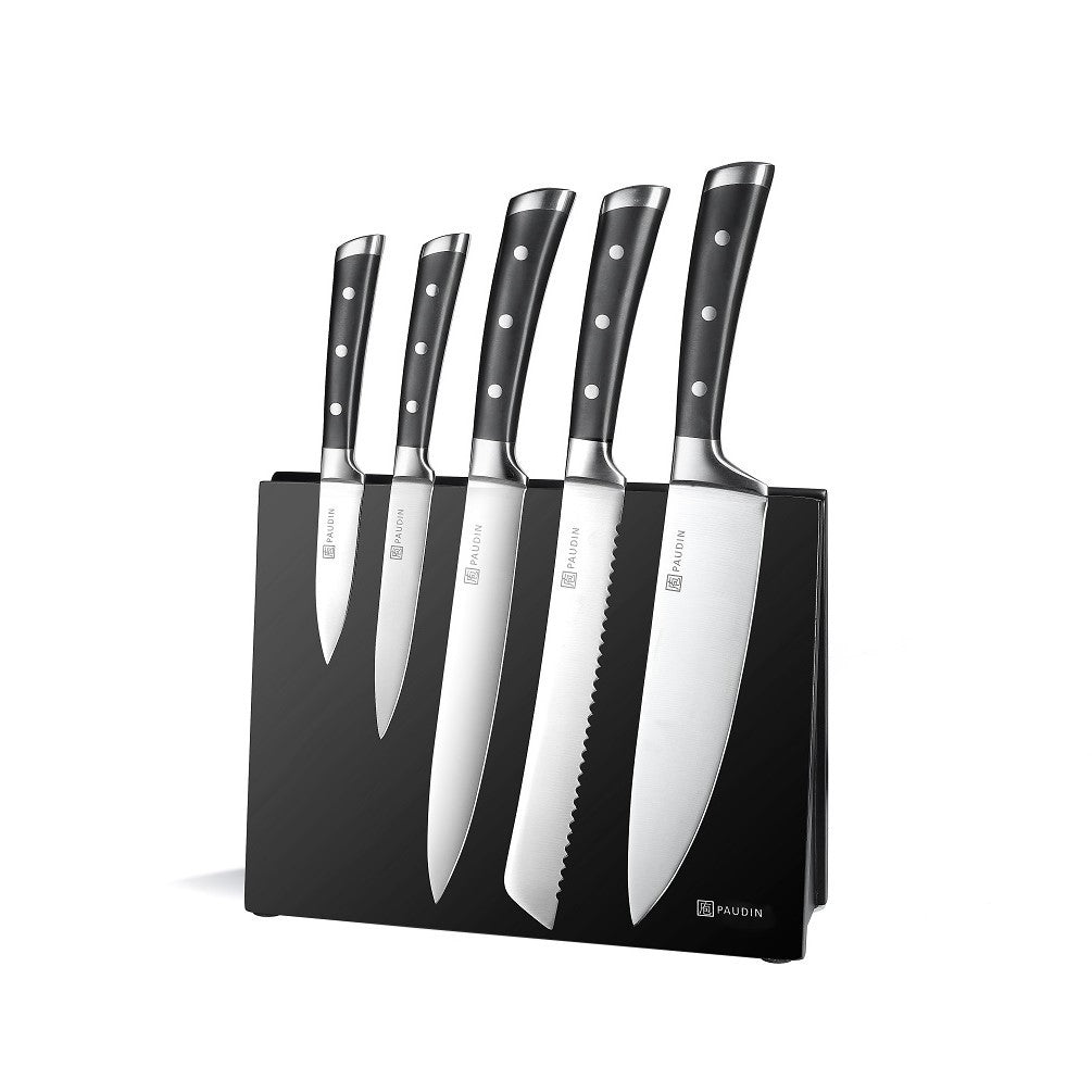 Paudin HT1 Hammered Pattern Premium 7 PCS Block Knife Set – Paudin Store