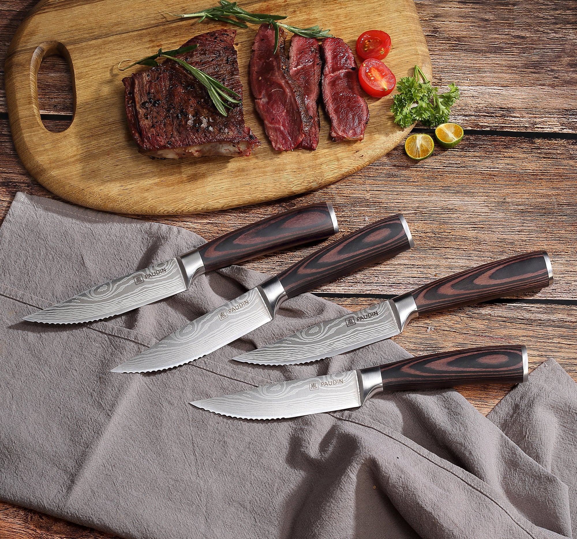 Universal Steak Knives Set Of 4 - Paudin