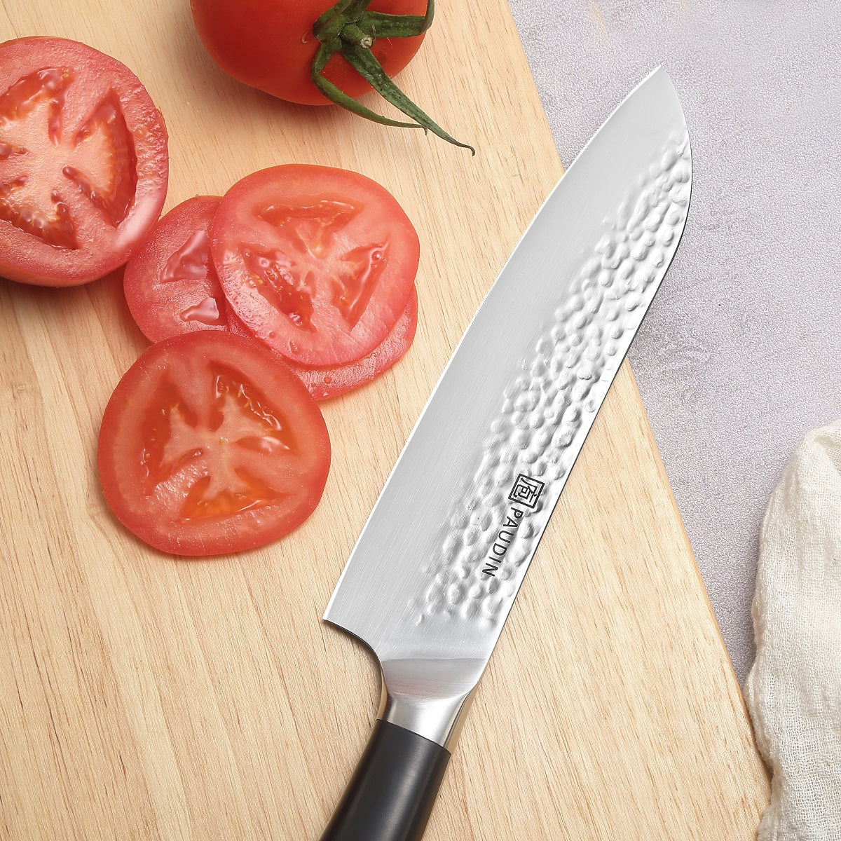 Hammered Pro 7" Santoku Knife
